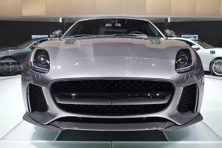 F-TYPE Modified Big Enclosure SVR Front Bumper Front Enclosure Carbon Fiber Front Lip Three Piece Set